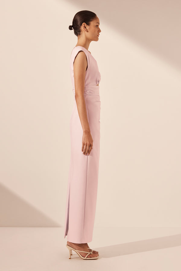 LANI PLUNGED CUT OUT MAXI DRESS - FAIRYFLOSS_S