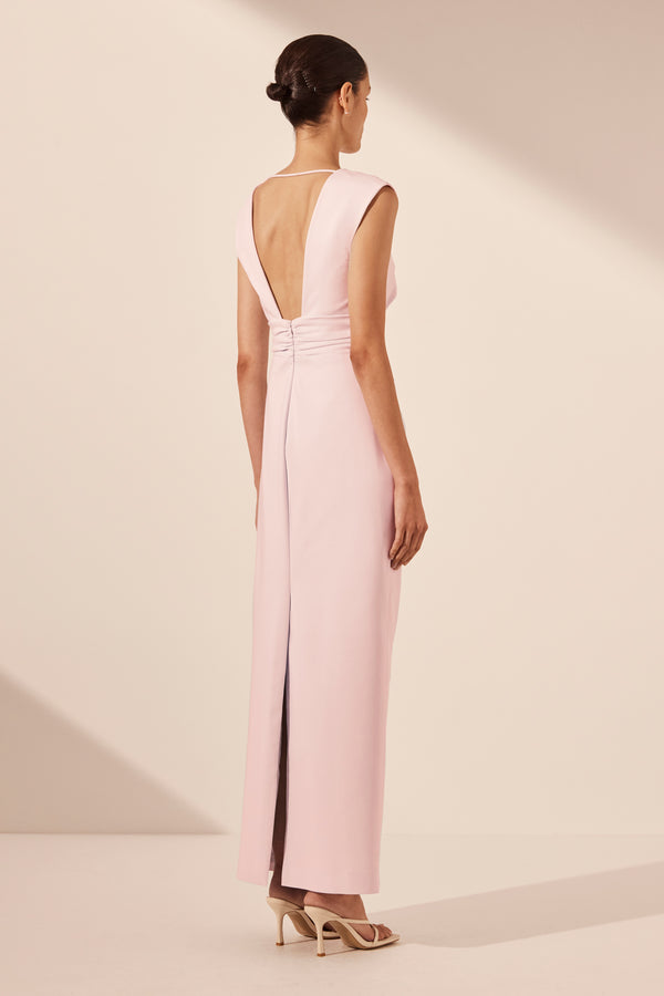 LANI PLUNGED CUT OUT MAXI DRESS - FAIRYFLOSS_B