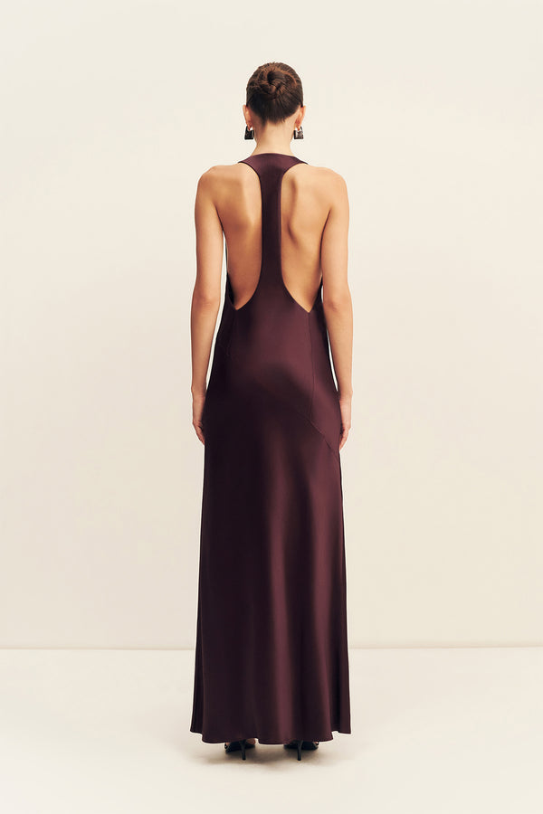 SAVANNA RACER BACK MAXI DRESS - PLUM_F