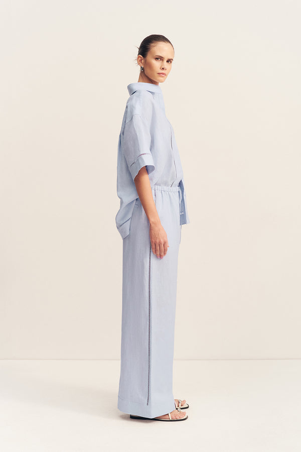 TOMMY LINEN PANT - SKY