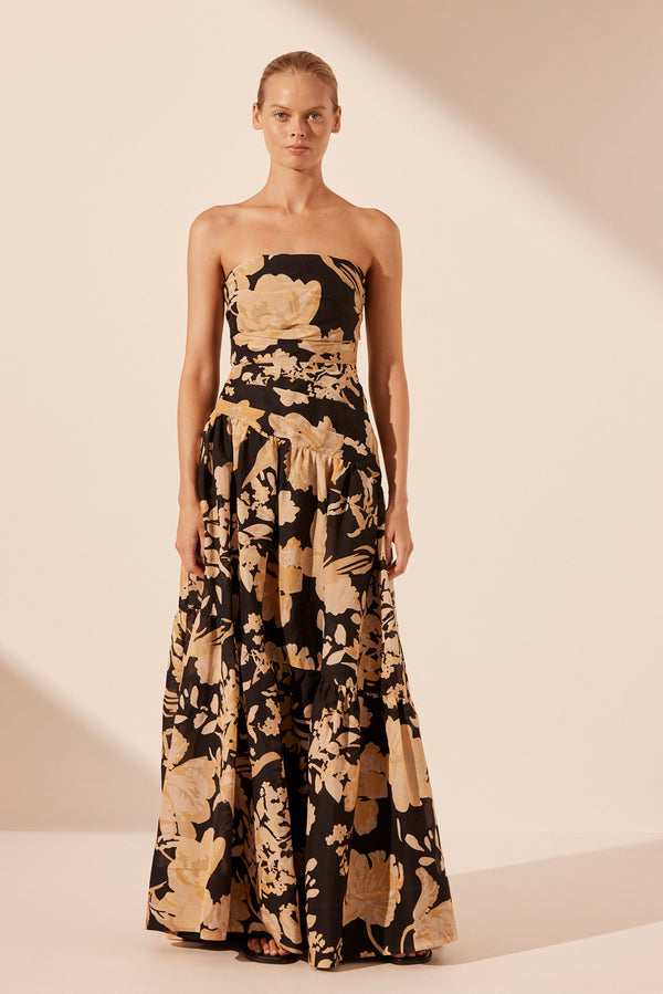 XENIA STRAPLESS TIERED MAXI DRESS_F