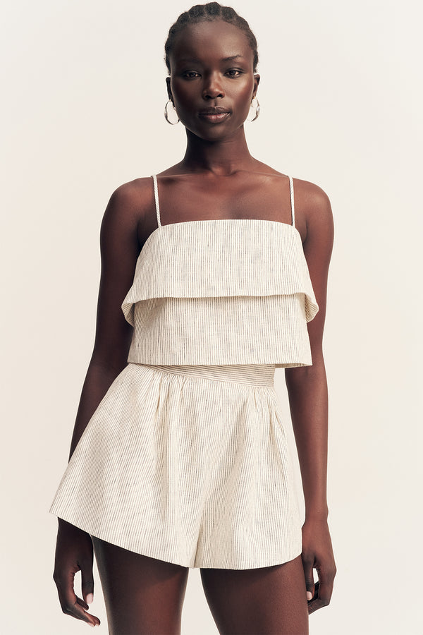 sachin and babi light blue dress Jaqmine - High-Waist Plain Dress Shorts main image 0