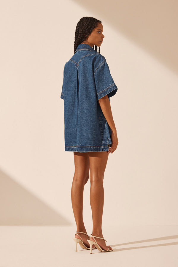 RAQUEL HIGH WAISTED FLARED SHORT_B