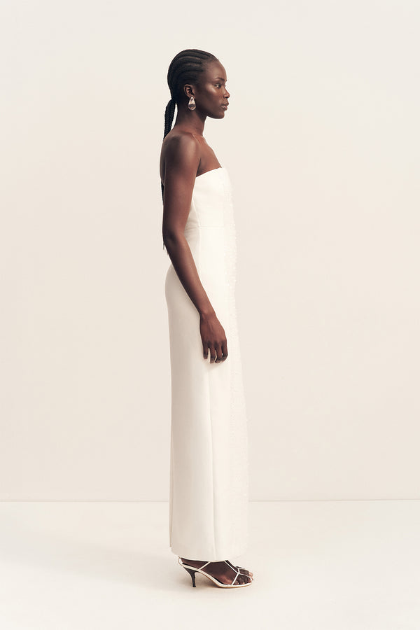 ELUNA PANELLED SEQUIN MAXI DRESS