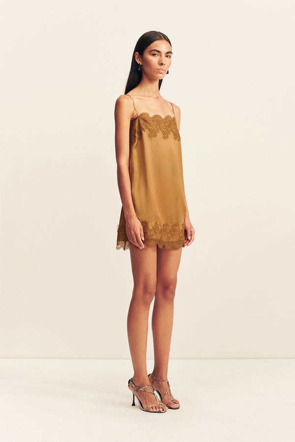 SIMONA LACE MINI DRESS - MEDALLION