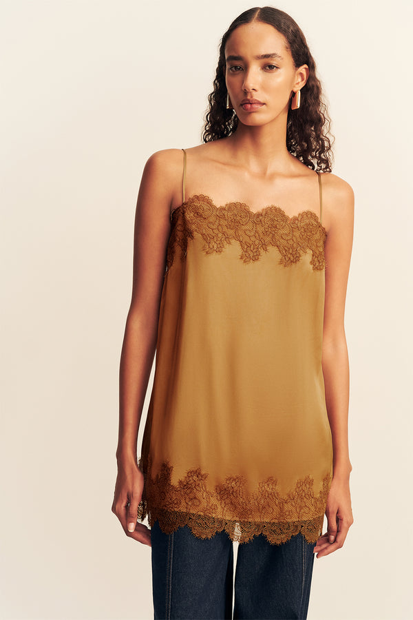 SIMONA LACE MINI DRESS - MEDALLION
