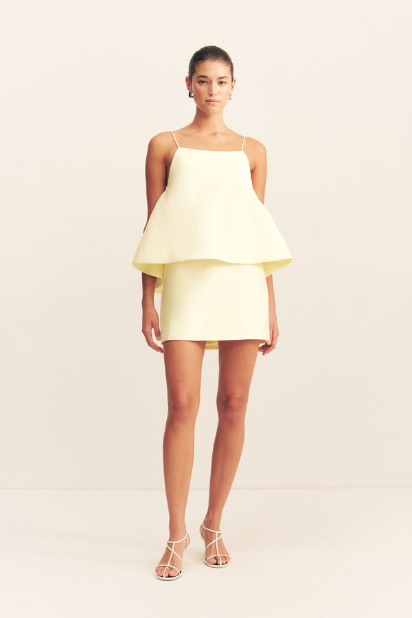 OTIS BELTED MINI SKIRT - YUZU