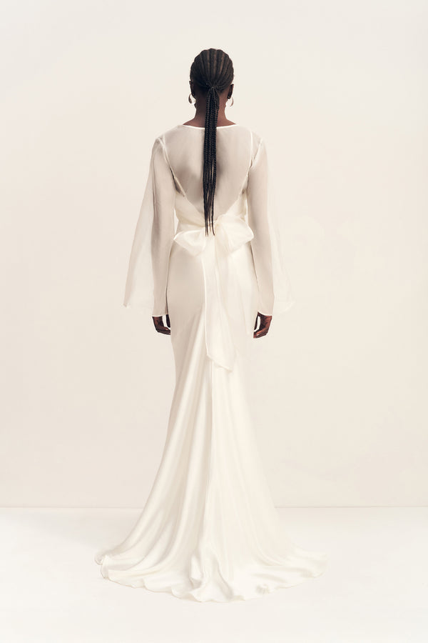 LIA SILK ORGANZA WRAP TOP