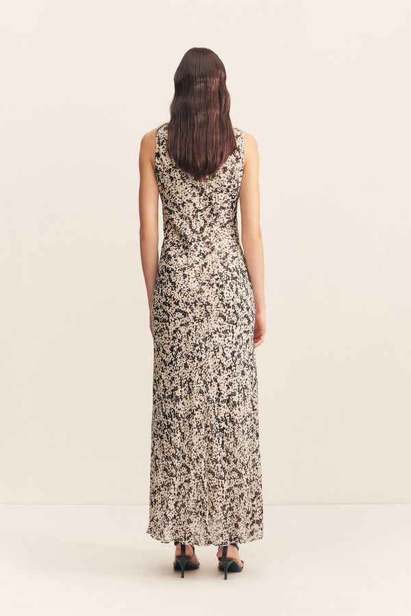 OPHELIA LOW COWL MAXI DRESS