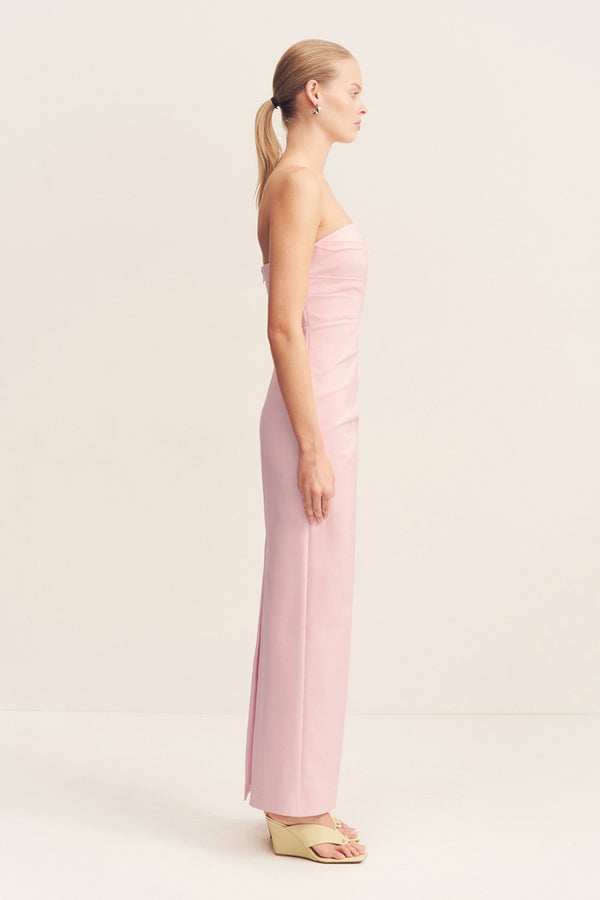 LANI STRAPLESS DRAPED MAXI DRESS - FAIRYFLOSS_S