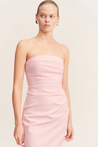LANI STRAPLESS DRAPED MAXI DRESS - FAIRYFLOSS