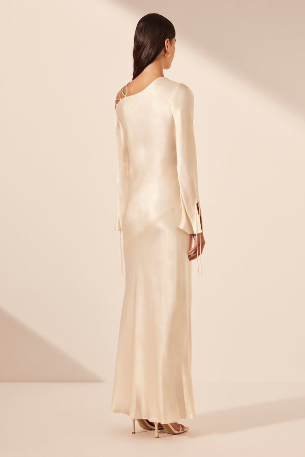 NORA LACE DETAIL MAXI DRESS - CREAM_B