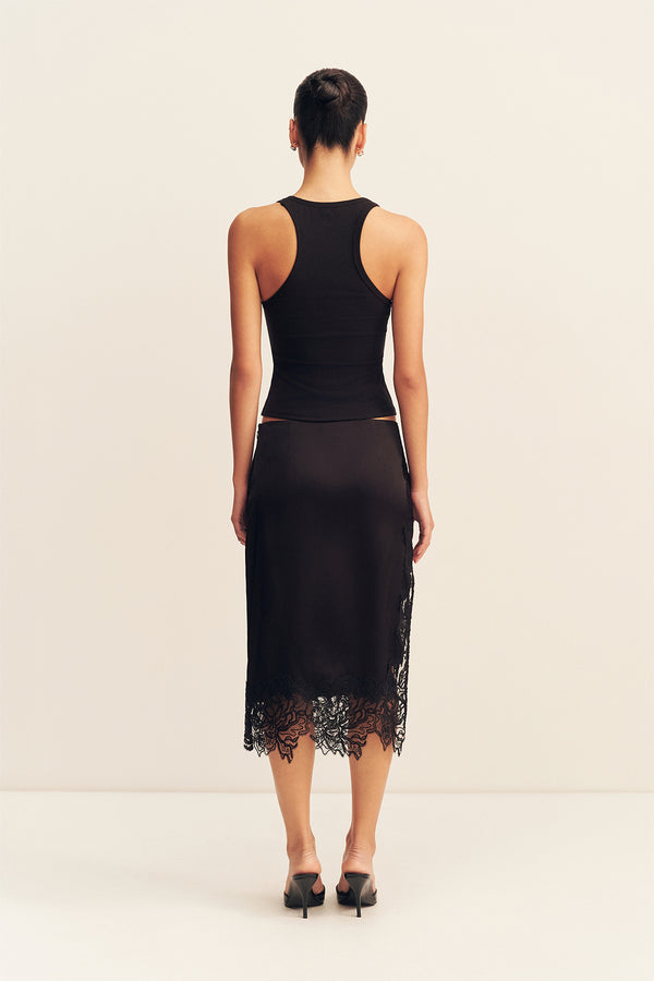 SOL JERSEY RACER BACK TANK - BLACK