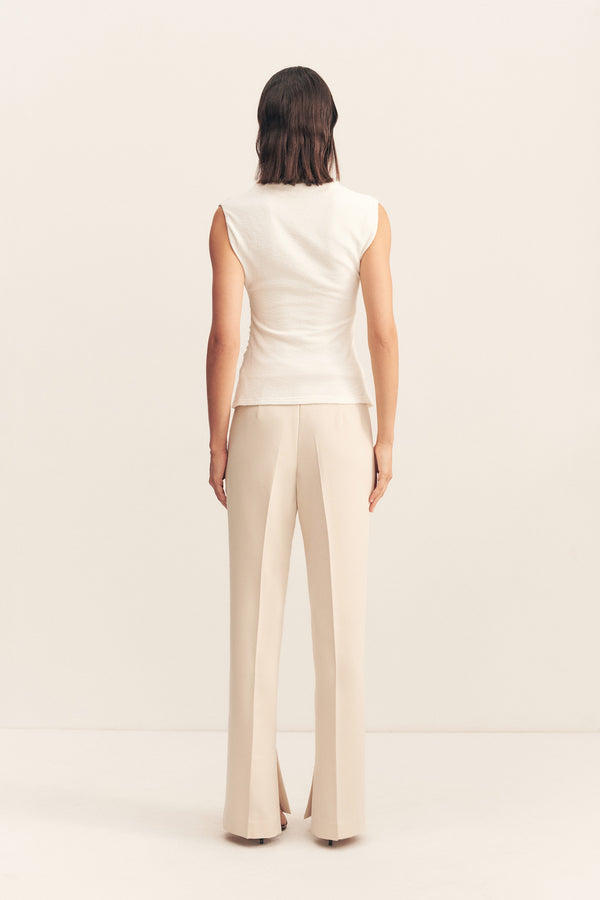 BEAU SLEEVELESS TOP - IVORY