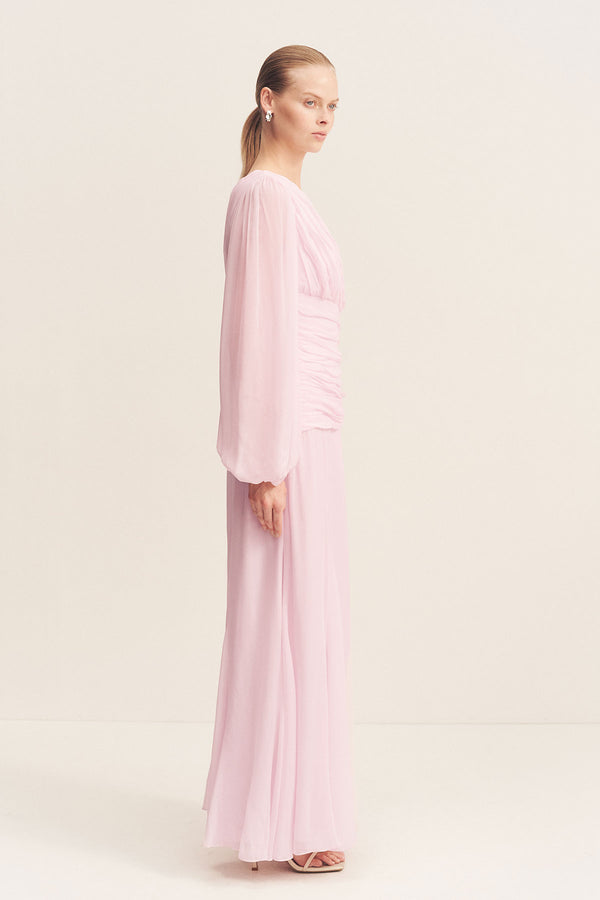 AMINA SIDE SPLIT MAXI DRESS - FAIRYFLOSS_S
