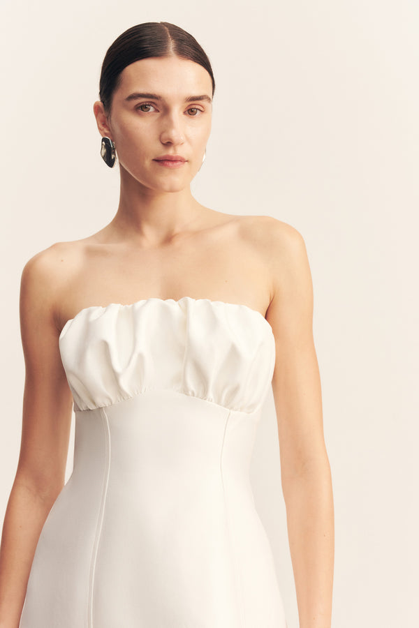 OTIS HOURGLASS MINI DRESS - IVORY