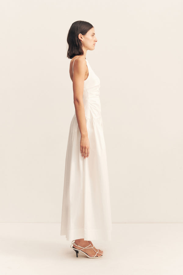CAMPBELL SQUARE NECK MAXI DRESS - IVORY