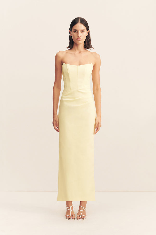 LANI STRAPLESS CORSET MAXI DRESS - SGROPPINO_F