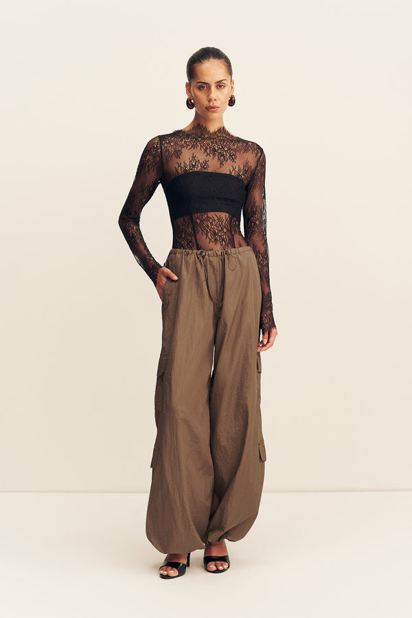 LAMBENT LACE LONG SLEEVE BODYSUIT - BLACK_F