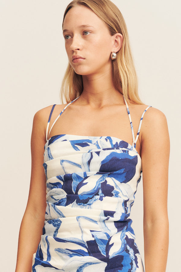 STEVIE DRAPED MINI DRESS_D