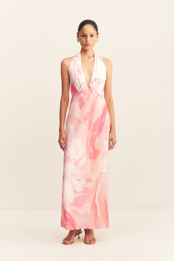 halter neck maxi dress australia Soleil Halter Neck Maxi Dress