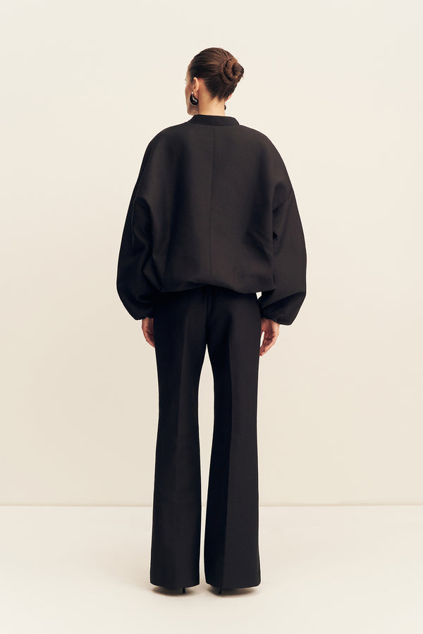 OTIS OVERSIZED BOMBER JACKET - BLACK