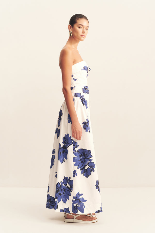 ENYA STRAPLESS MAXI DRESS