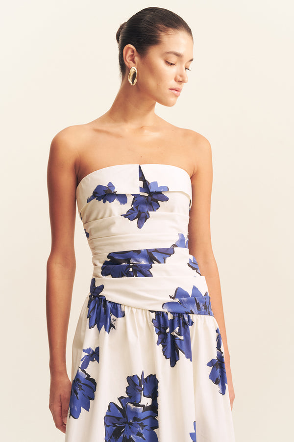 ENYA STRAPLESS MAXI DRESS