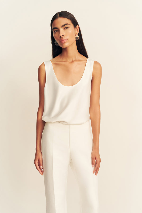 OTIS FITTED PANT - IVORY