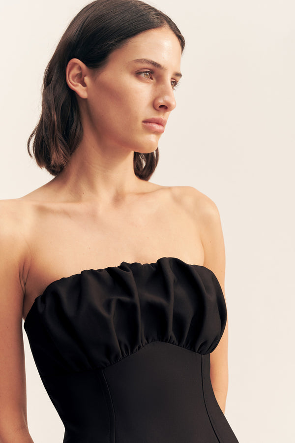 OTIS HOURGLASS MINI DRESS - BLACK