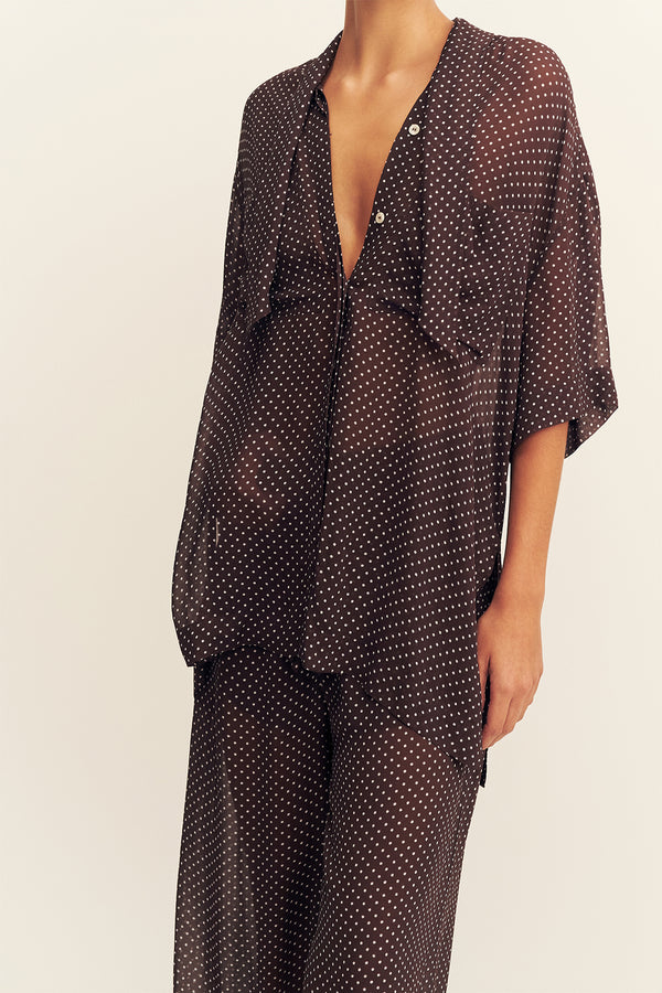 MADDOX SHORT SLEEVE NECK TIE SHIRT