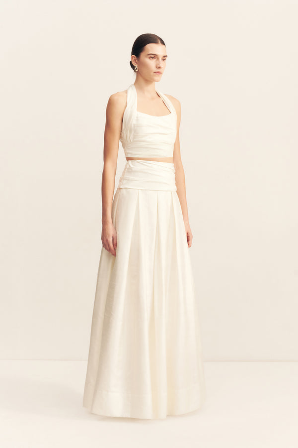 LUCERO PLEATED MAXI SKIRT_F