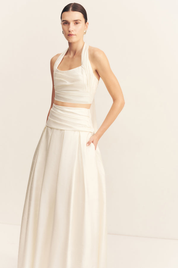 LUCERO PLEATED MAXI SKIRT