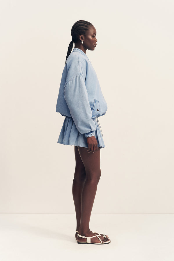ELLSWORTH GATHERED MINI SKIRT