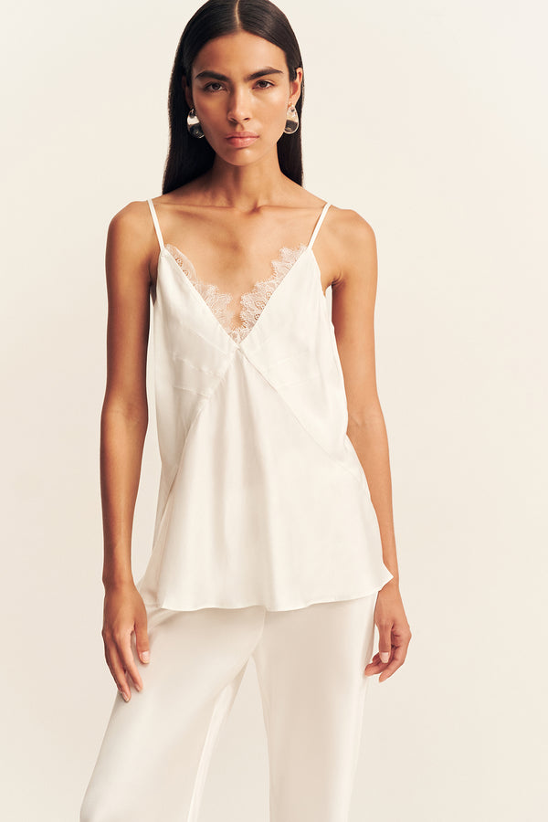 MAISIE LACE CAMI - IVORY