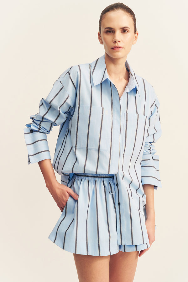 SAXON COTTON OVERSIZED SHIRT