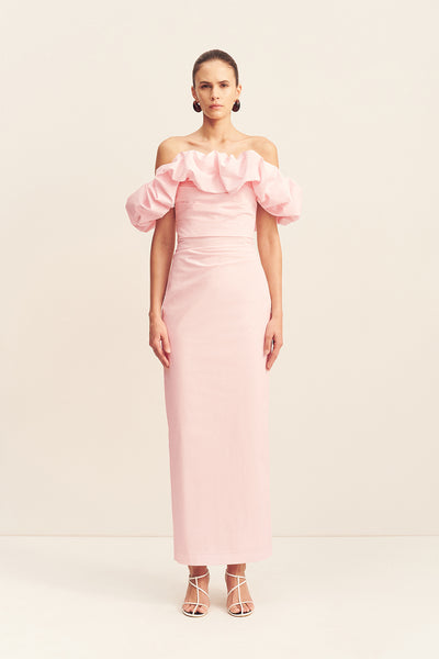 Campbell Off Shoulder Bubble Maxi Dress Ballerina Dresses