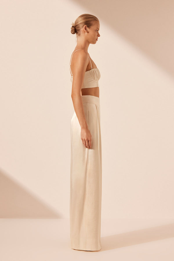 LA LUNE TUXEDO TROUSER - CREAM_S