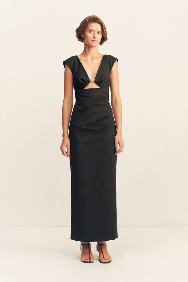Lani Plunged Cut Out Maxi Dress | Black | Dresses | Shona Joy Lani Plunged Cut Out Maxi Dress | Black | Dresses | Shona Joy