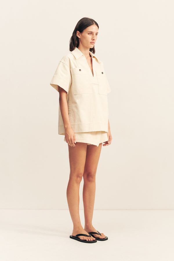 SIERRA PULLOVER TOP - CREAM