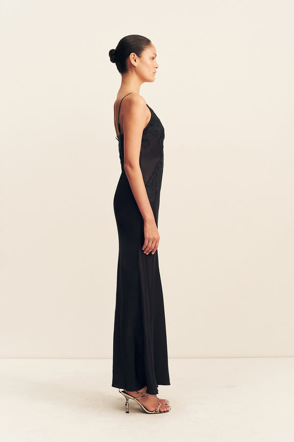 Simona Lace Slip Maxi Dress | Black | Dresses | Shona Joy Simona Lace Slip Maxi Dress | Black | Dresses | Shona Joy