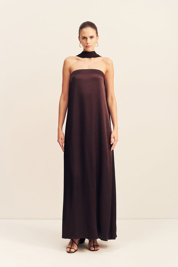 LUCENT SCARF  - ESPRESSO_F