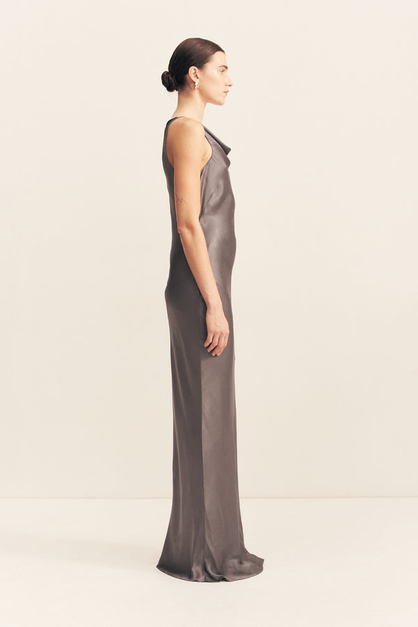 cowl neck formal dress australia Phoebe Cowl Neck Gown - Teal
