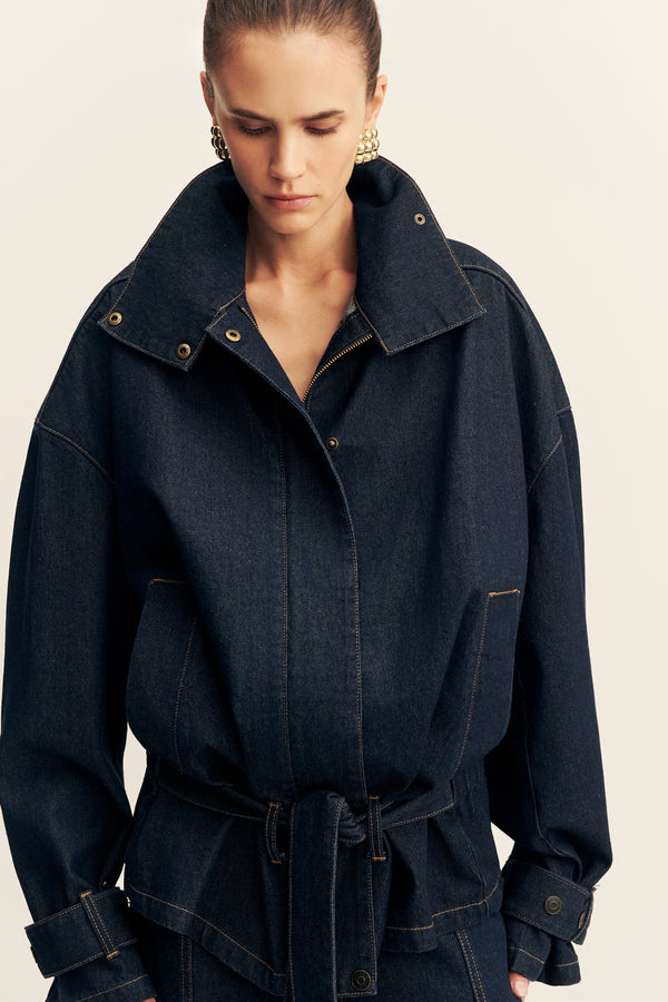 RITA OVERSIZED FUNNEL NECK JACKET