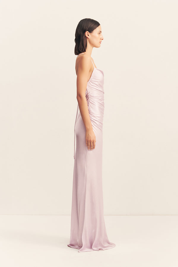LA LUNE LACE BACK MAXI DRESS - LILAC