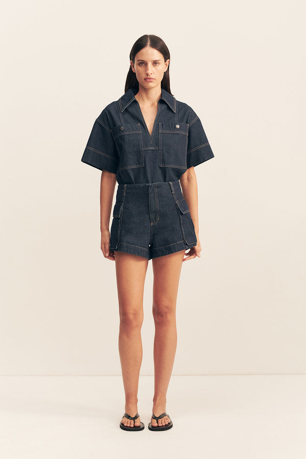 RITA PATCH POCKET SHORT_F