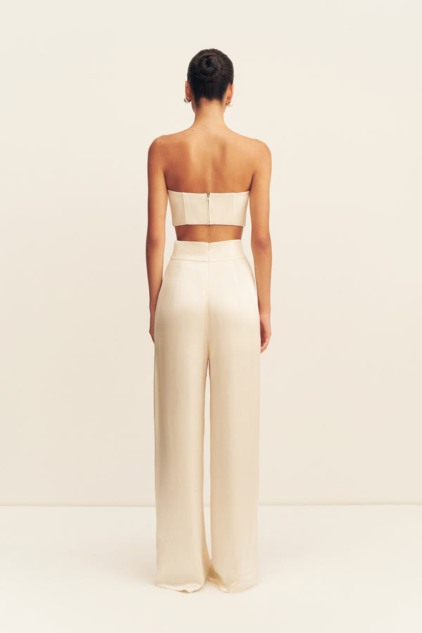 LA LUNE TUXEDO TROUSER - CREAM
