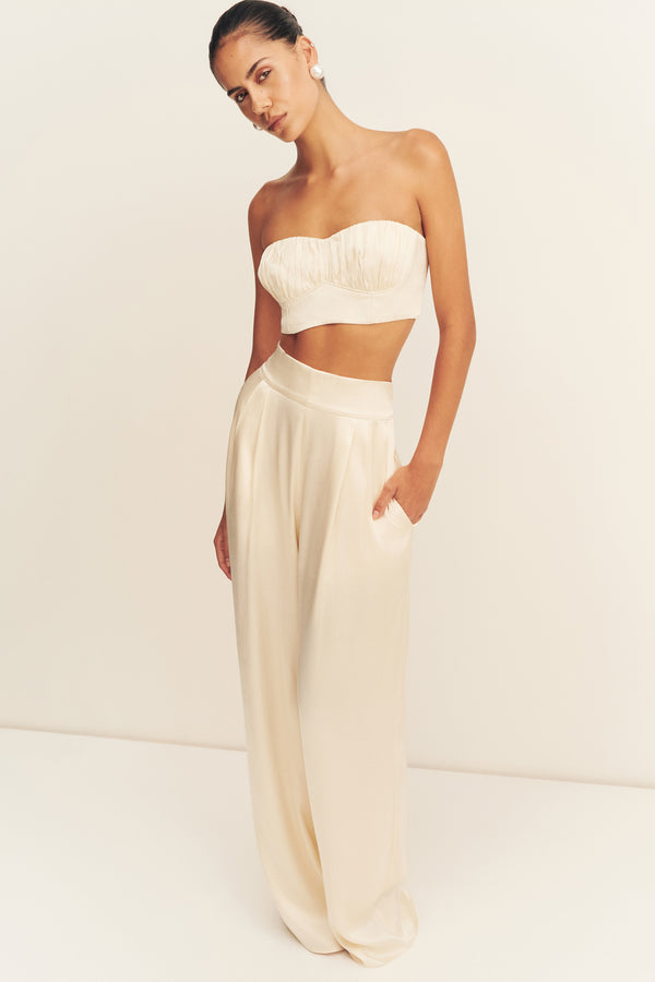 LA LUNE TUXEDO TROUSER - CREAM