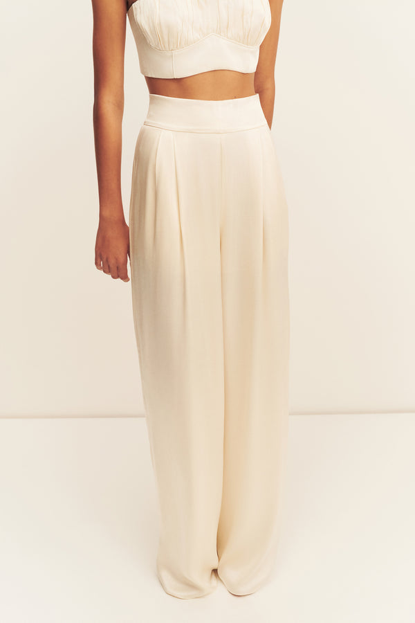 LA LUNE TUXEDO TROUSER - CREAM