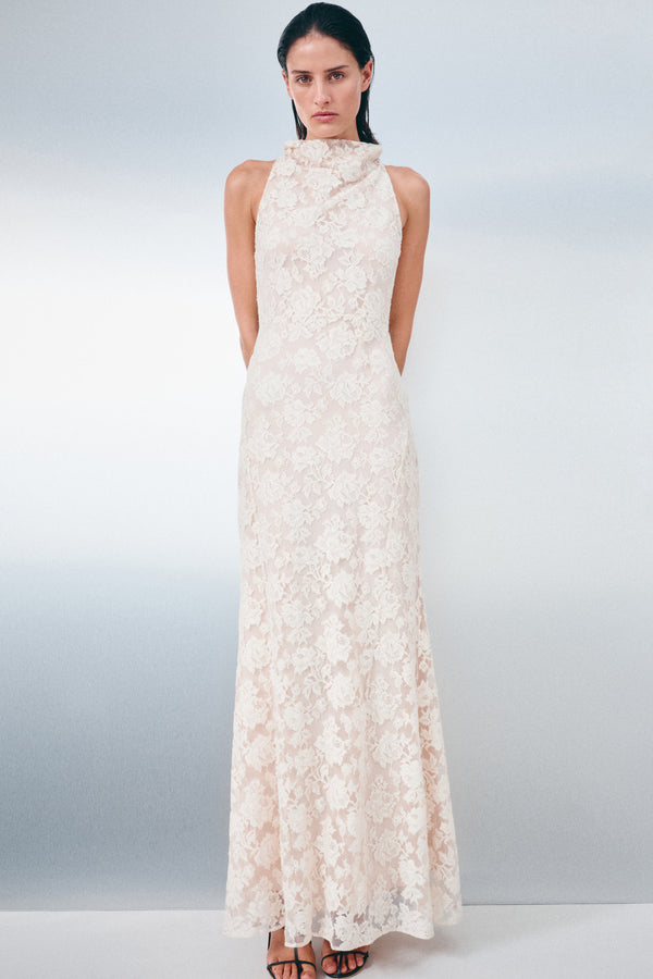 PRESLEY HIGH COWL MAXI DRESS
